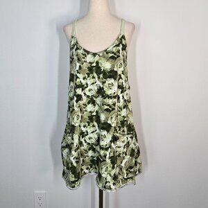 FREE PEOPLE floral hot shot mini dress with short sleeveless Sz M NEW